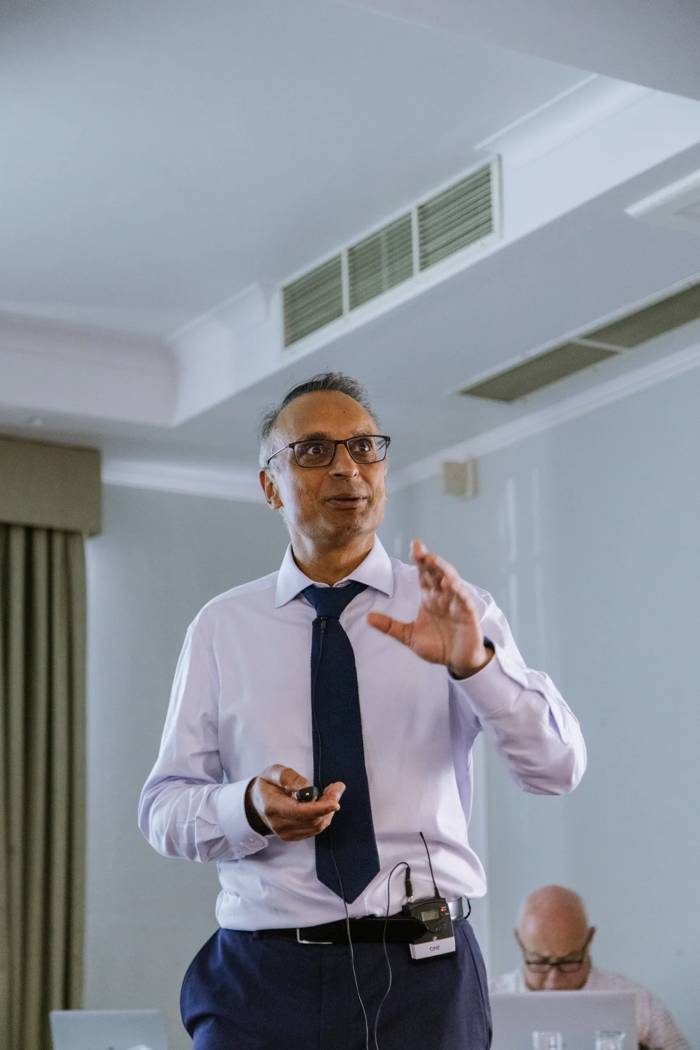 Mr Paul Trikha lecturing